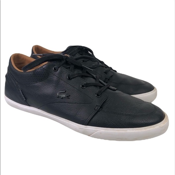 Lacoste Bayliss Leather Sneaker Shoes Size 13 - Picture 1 of 9